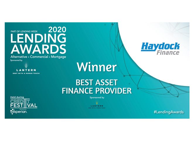 Haydock Wins Asset Finance Provider of the Year