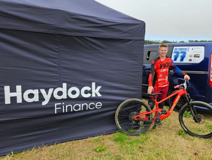 Haydock Supports Mountain Bike Racer For British Championships 