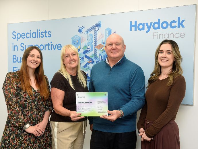 Haydock Awarded Prestigious Institute of Customer Service ServiceMark 